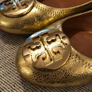Tory Burch Shoes - Tory Burch Gold Ballerina Flats Tory Burch Shoes - Tory Burch Gold Ballerina Flats